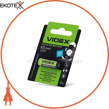 Videx 24236 videx батарейка щелочная а23/е23а 1pc blister card (12/240)