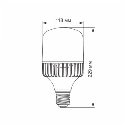 LED лампа VIDEX A118 50W E40 5000K, Videx, 24310