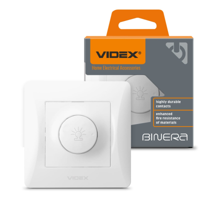 Димер 600Вт білий VIDEX BINERA, Videx, 24437