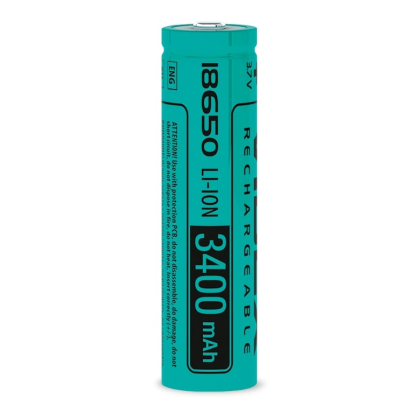 Акумулятор Videx літій-іонний 18650 (без захисту) 3400mAh bulk/1шт, Videx, 24448