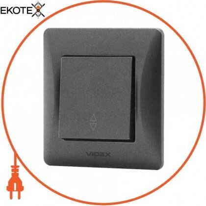 Videx 24462 videx binera выключатель черный графит 1кл проходной (vf-bnsw1p-bg) (20/120)