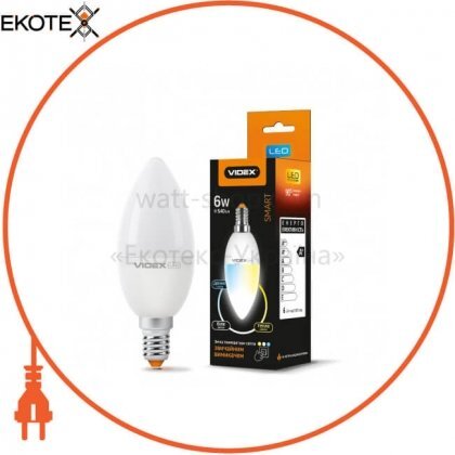 Videx 24552 led лампа с регулировкой цветности videx c37ec3 6w e14 220v