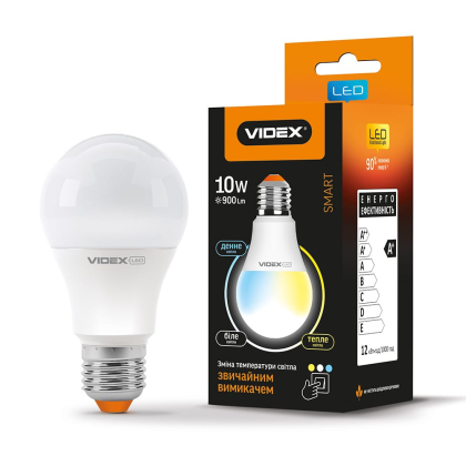 LED лампа з регулюванням колірності VIDEX  A60eC3 10W E27, Videx, 24554