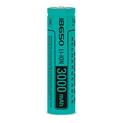 Акумулятор Videx Li-Ion 18650(без захисту) 3000mAh bulk10/1pc, Videx, 24760