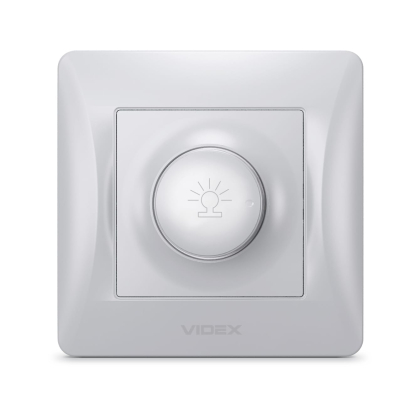 Димер 600Вт срібний шовк VIDEX BINERA, Videx, 24896