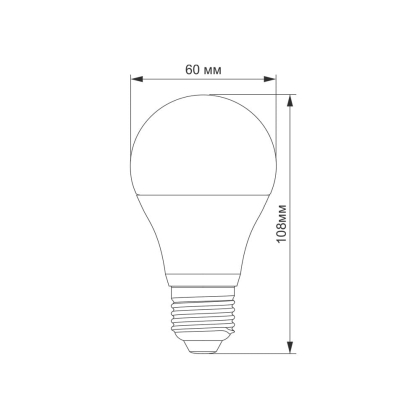 LED лампа TITANUM A60 8W E27 4100K, Titanum, 24923