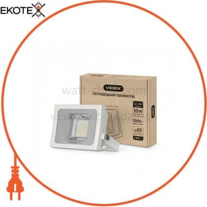 Videx 24967 led прожектор videx premium 10w 5000k 12-24v white 20 шт