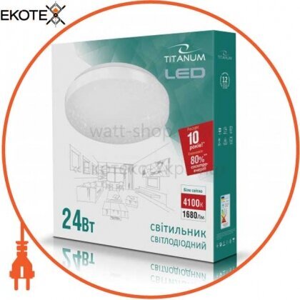 LED светильник настенно-потолочный TITANUM 24W 4100K 220V (TLCL-24S) Звездное небо, Titanum, 24986