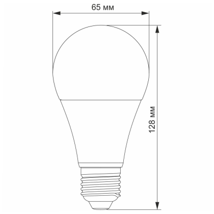 LED лампа TITANUM A65 15W E27 4100K, Titanum, 25381