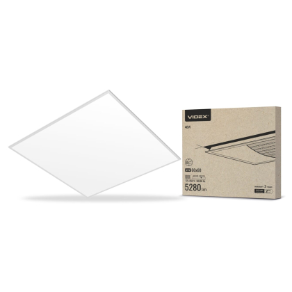LED панель VIDEX 48W 6000K матова 2шт/упак, Videx, 25464