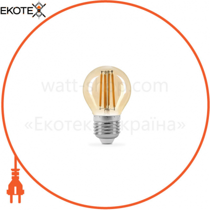 LED лампа TITANUM Filament G45 4W E27 2200K бронза