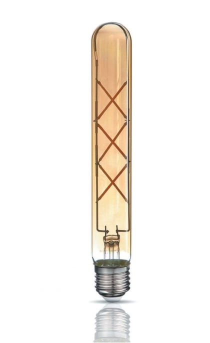 LED лампа TITANUM  Filament T30 6W E27 2200K бронза, Titanum, 25529