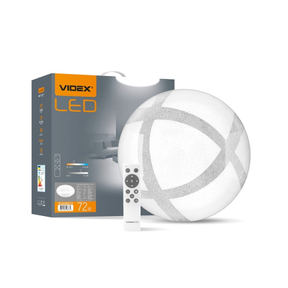 LED світильник функціональний круглий VIDEX GLANZ 72W 2800-6200K, Videx, 25542