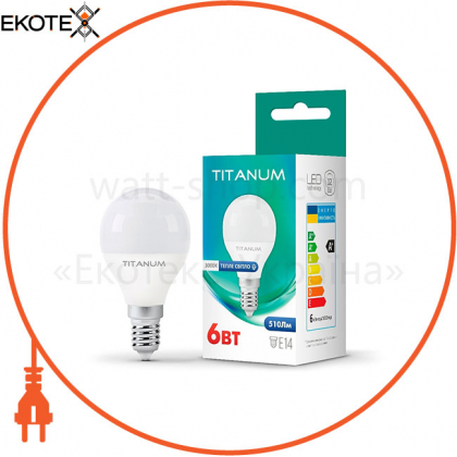 LED лампа TITANUM G45 6W E14 3000K