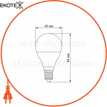 LED лампа TITANUM G45 6W E14 3000K