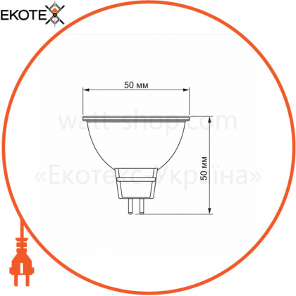 LED лампа TITANUM MR16 6W GU5.3 3000K