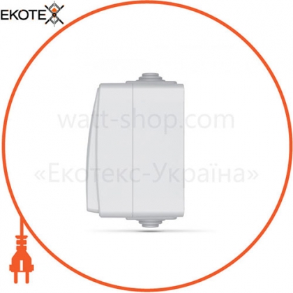 Videx 25726 videx binera ip65 выключатель наружный 2кл с подсветкой серый (vf-bnw12l-g) (10/100)
