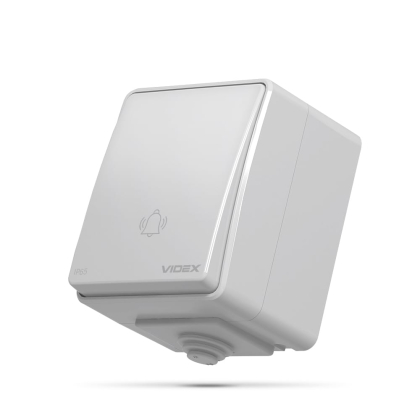 IP65 Кнопка дзвінка сіра VIDEX BINERA, Videx, 25729