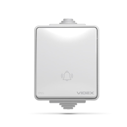 IP65 Кнопка дзвінка сіра VIDEX BINERA, Videx, 25729
