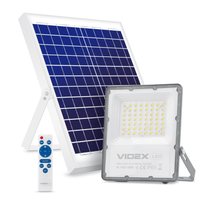 LED прожектор автономний VIDEX 2800Lm 5000K, Videx, 25743