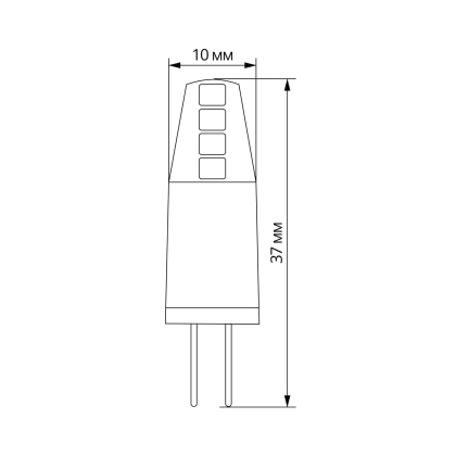 LED лампа VIDEX G4e 12V 2W G4 4100K, Videx, 25754