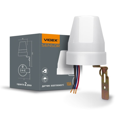 Датчик освітленості VIDEX VL-SN02 10A 220V фотометричний, Videx, 25887