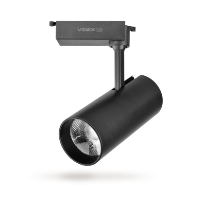 LED світильник трековий VIDEX 30W 4100K чорний, Videx, 25913