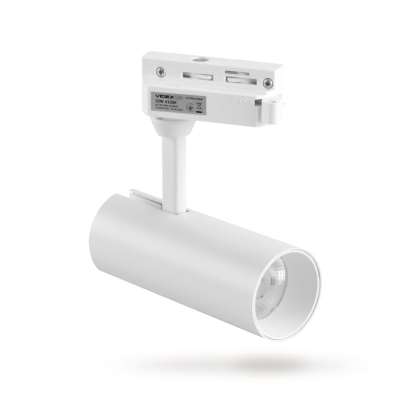 LED світильник трековий VIDEX 10W 4100K білий, Videx, 25914