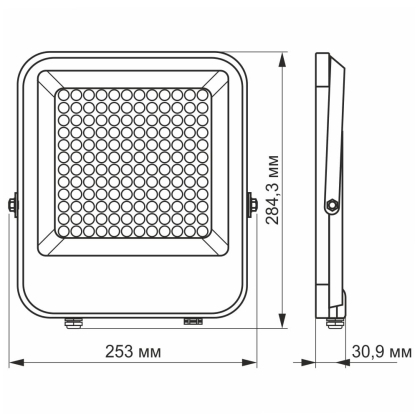 LED прожектор PREMIUM VIDEX F2 100W 5000K, Videx, 25959