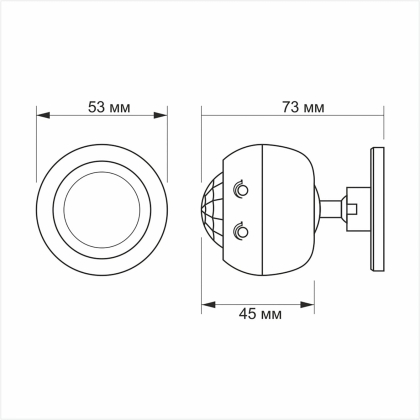 Датчик руху та освітленості VIDEX VL-SPS27W 220V 1200W інфрачервоний, Videx, 26149