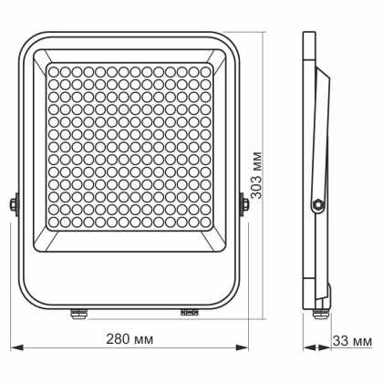 LED прожектор VIDEX PREMIUM F2 150W 5000K, Videx, 26172