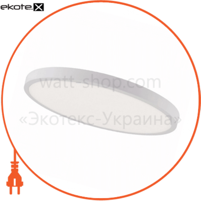 Світильник накладний. коло ,корпус метал d-600mm ip 20 SMD LED 48W 3000/4200/6400К 3360Lm, колір - білий (220-240v), Horoz Electric, 016-025-0048