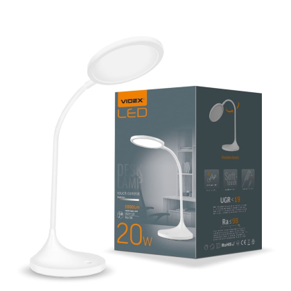LED лампа настiльна VIDEX  VL-TF14W 20W 4100K, Videx, 26430