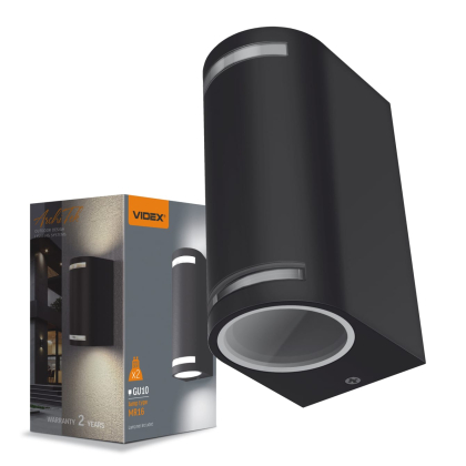 LED Світильник архітектурний AR022B IP54 VIDEX GU10x2, Videx, 26535