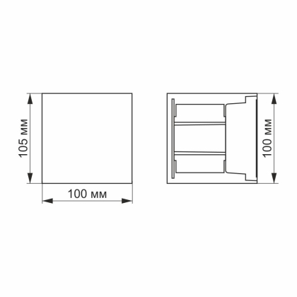 LED Світильник архітектурний AR04 IP54 VIDEX  6W 2700K, Videx, 26540