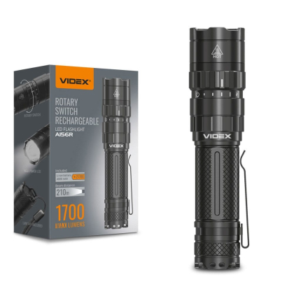Портативний світлодіодний ліхтарик VIDEX VLF-A156R 1700Lm 6500K, Videx, 26564