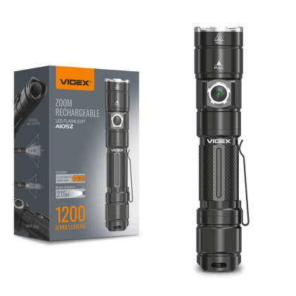 Портативний світлодіодний ліхтарик VIDEX VLF-A105Z 1200Lm 5000K, Videx, 26567