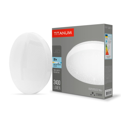 LED світильник настінно-стельовий TITANUM 32W 5000K Зоряне небо, Titanum, 26691