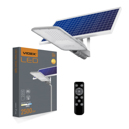 LED вуличний ліхтар автономний VIDEX 30W 5000K, Videx, 26697