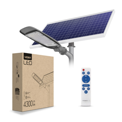 LED вуличний ліхтар автономний VIDEX 60W 5000K, Videx, 26702