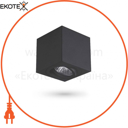 Світильник VIDEX під лампу GU10 SPF01 накладний чорний.