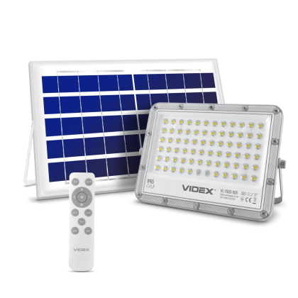 LED прожектор автономний VIDEX 1000LM 5000K 3.2V, Videx, 27063