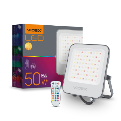 LED прожектор VIDEX 50W RGB 220V (VL-F3-50-RGB), Videx, 27162