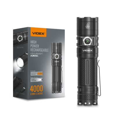 Портативний світлодіодний ліхтарик VIDEX VLF-A355C 4000Lm 5000K, Videx, 27214