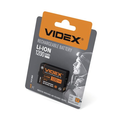 Акумулятор Videx Li-ion VLF-B12 (захист) 1200mAh 1шт BLISTER, Videx, 27219