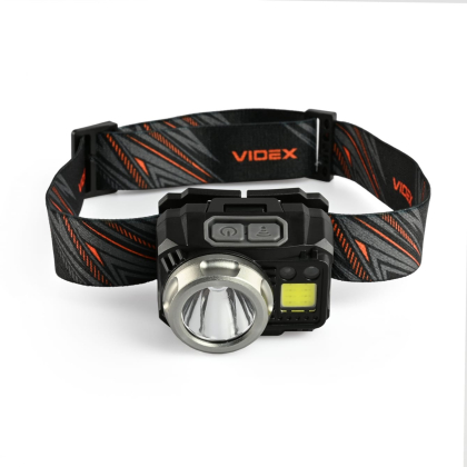 Налобний світлодіодний ліхтарик VIDEX VLF-H075C 550Lm 5000K, Videx, 27298