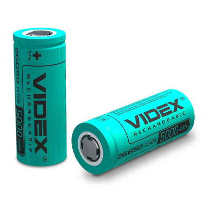 Акумулятор Videx Li-ion 26650 (без захисту) 5000mAh bulk/1шт, Videx, 27301
