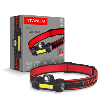 Налобний світлодіодний ліхтарик TITANUM TLF-H04 200Lm 6500K, Titanum, 27327