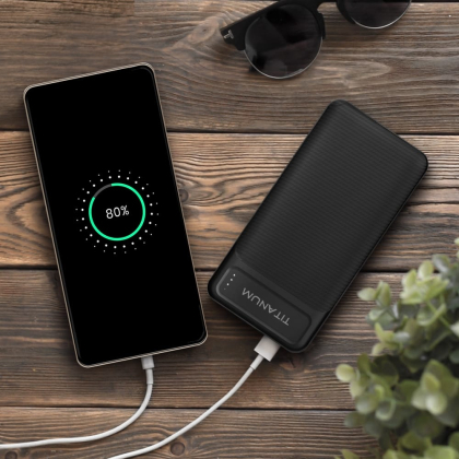 Повербанк TITANUM 912 Black 10000mAh, Titanum, 27354