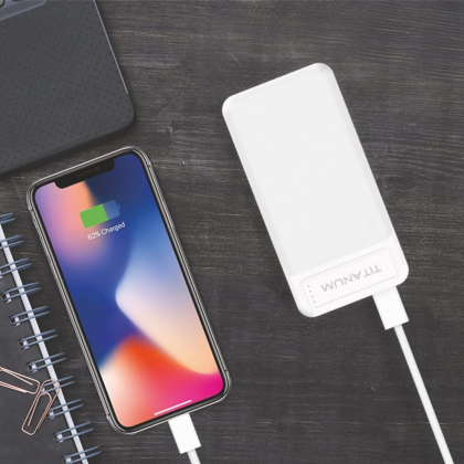 Повербанк TITANUM 912 White 10000mAh, Titanum, 27355